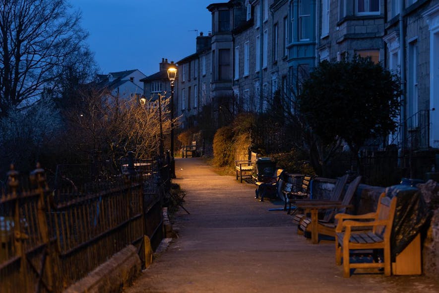 The lighting along the 19th century Cliff Terrace in Kendal is now more sympathetic with residents and wildlife.