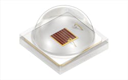 The Oslon Optimal LED has the smaller die size of the Oslon SSL and the optics of the Oslon Square. All three have a packaged size of 3 sq. mm. The Oslon Optimal LED has the smaller die size of the Oslon SSL and the optics of the Oslon Square. All three have a packaged size of 3 sq. mm.