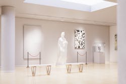 Glint Lighting’s Hero installed in a gallery. Glint Lighting’s Hero installed in a gallery.