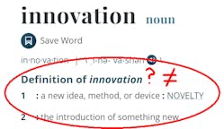 Websters Innovation Definition