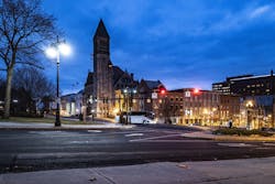 Albany, N.Y. (pictured) hopes to add Upciti&rsquo;s sensors and image analysis wares to its Signify IoT streetlights.