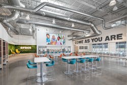 AE Design submitted its work with a large team on the Crocs headquarters lighting and controls installation for a Design Excellence Award.