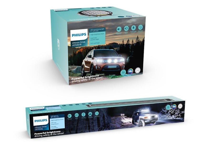 High-Performance, Road-Legal LED Auxiliary Driving Lights: Philips Ultinon  Drive 7000 and 5100 Series