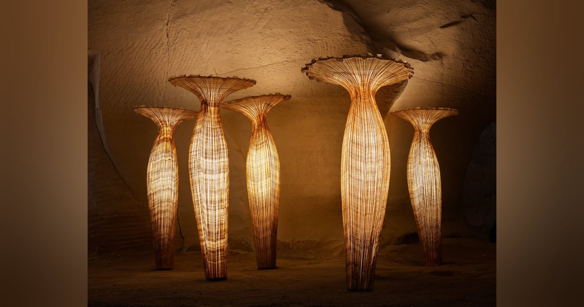 Morning glory cheap floor lamp