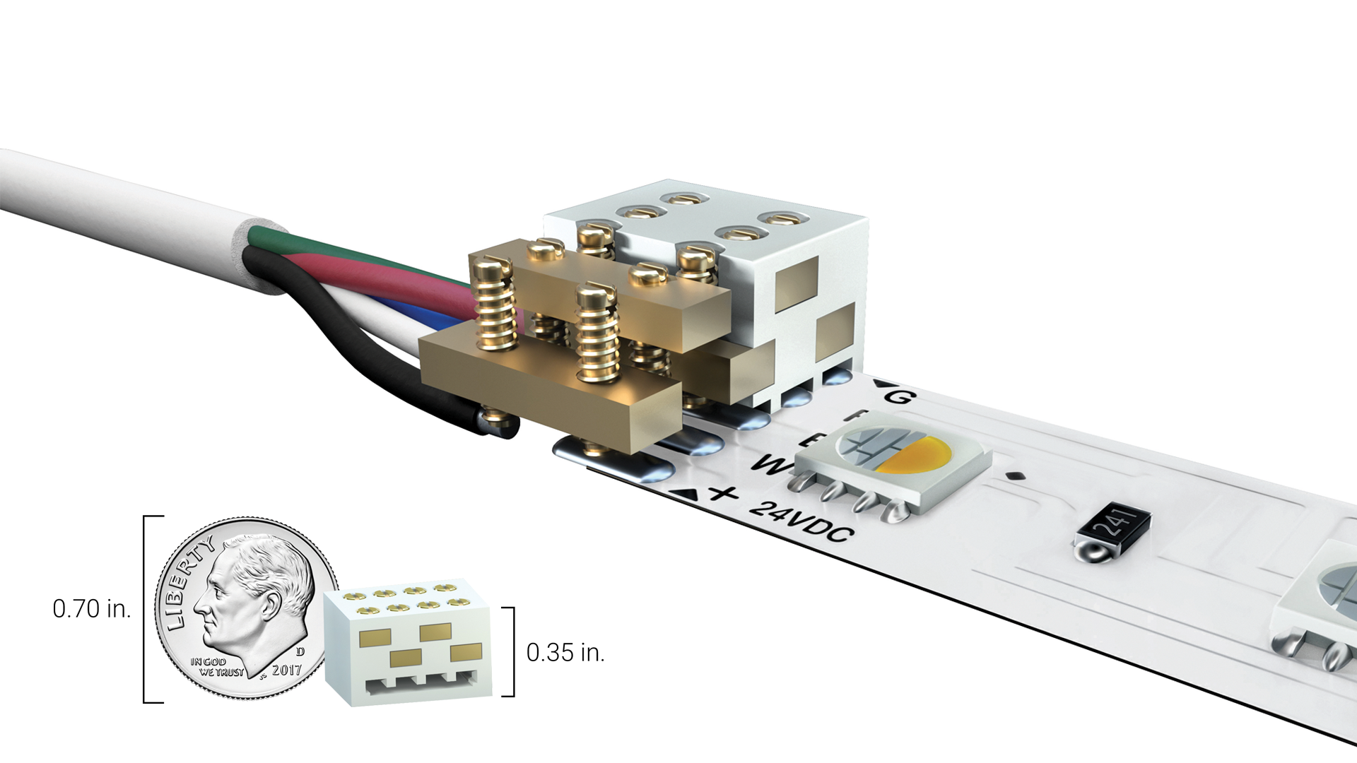 AmpChamp™ LED Terminal Tape Light Connectors LEDs Magazine