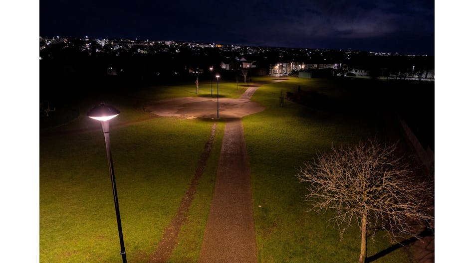 Plurio lanterns with NightTune technology create a safe space for the public, but also protect dark skies and the natural environment at Vulcan Park in Workington