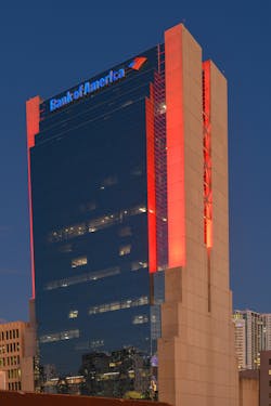 Miami’s iconic, 29-story Museum Tower high rise has recently undergone renovation, including a contemporary façade lighting system featuring Acclaim Lighting luminaires in a design by Skyline Arts LLC. Miami’s iconic, 29-story Museum Tower high rise has recently undergone renovation, including a contemporary façade lighting system featuring Acclaim Lighting luminaires in a design by Skyline Arts LLC.