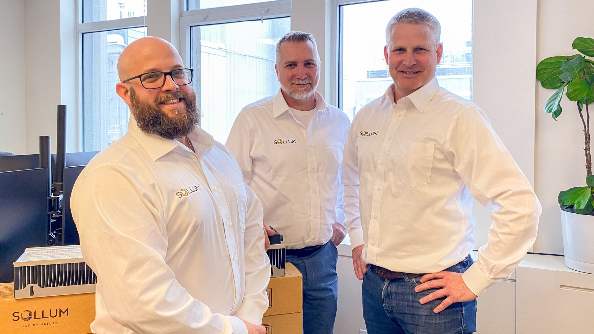 From left to right, Sollum&rsquo;s co-founder and chief technology officer Fran&ccedil;ois Roy-Moisan, chief financial officer Paul-Henri Rouleau, and co-founder and CEO Louis Brun have a new $30 million to smile about.