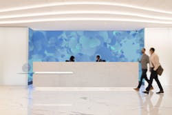 Clarion Partners’ “Fluoresse” installation (Boston). Clarion Partners’ “Fluoresse” installation (Boston).