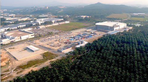 Back in 2017, then-Osram left ample room to expand its brand new LED factory in Kulim, Malaysia. Now ams Osram, the company is busy building a nearly $1 billion plant on the site, intended for manufacturing LEDs and micro LEDs using 8-inch wafers.