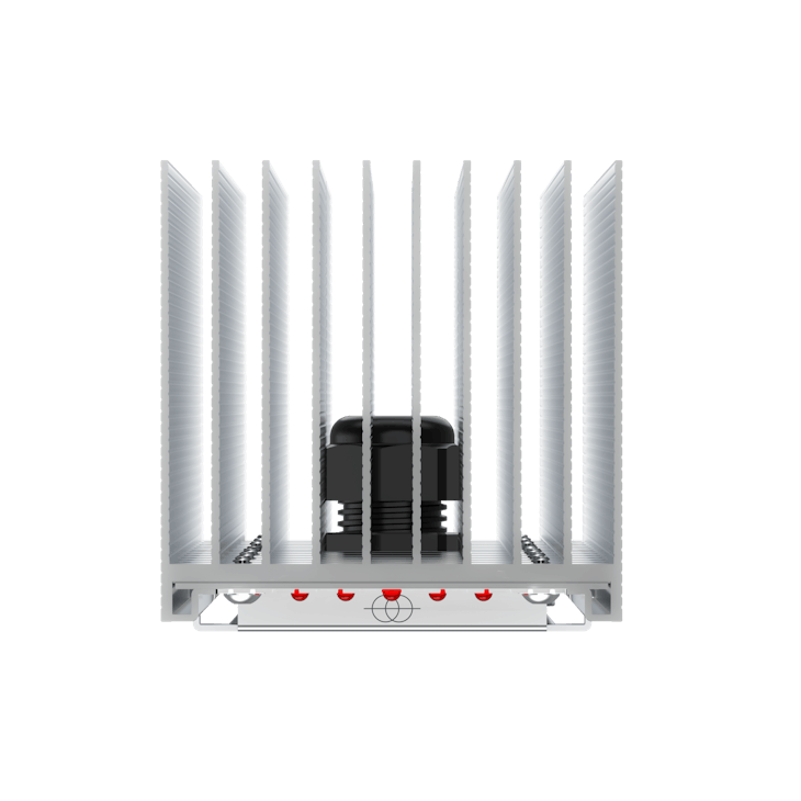 Design rendering of High-Flux, capable of radiating up to 3,000 µmol/s in greenhouse and high-bay facilities, while employing a patent-pending thermal management system.