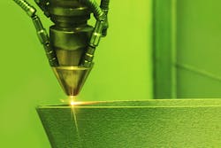 3D printing already used for other purposes might be applied to lighting, or new techniques could be invented. Above, laser sintering helps fuse metal in a 3D manufacturing process.
