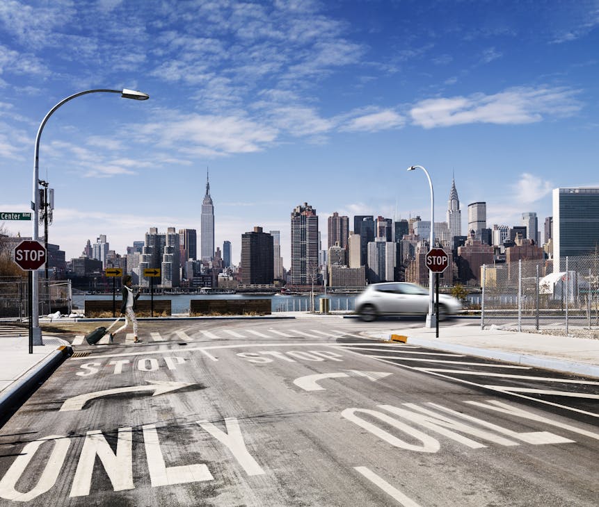 FIG. 2. Cooper Lighting Solutions&apos; Archeon Nano streetlights (New York installation).