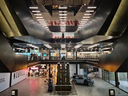 The refurbished boiler house serves as a public entrance, with additional commercial office space on the upper floors. The refurbished boiler house serves as a public entrance, with additional commercial office space on the upper floors.