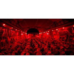 Red Light Tube Lights In Military British Air Craft