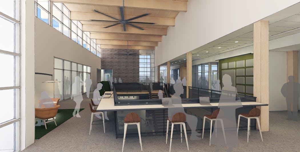 Bellingham School District will have LLLC fixtures throughout the project, integrating sensors linked to HVAC controls, including those for the large ceiling fans on the upper floor.