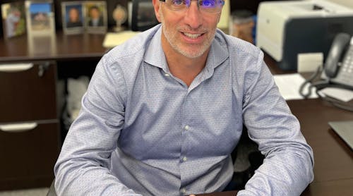 Former Fluence CEO David Cohen pictured above at Dove offices in Webster, New York, near Rochester, where he is the new boss of the company. Dove provides robotics packaging gear for controlled environment agriculture.