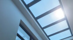 A row of Virtual Sun artificial skylight units