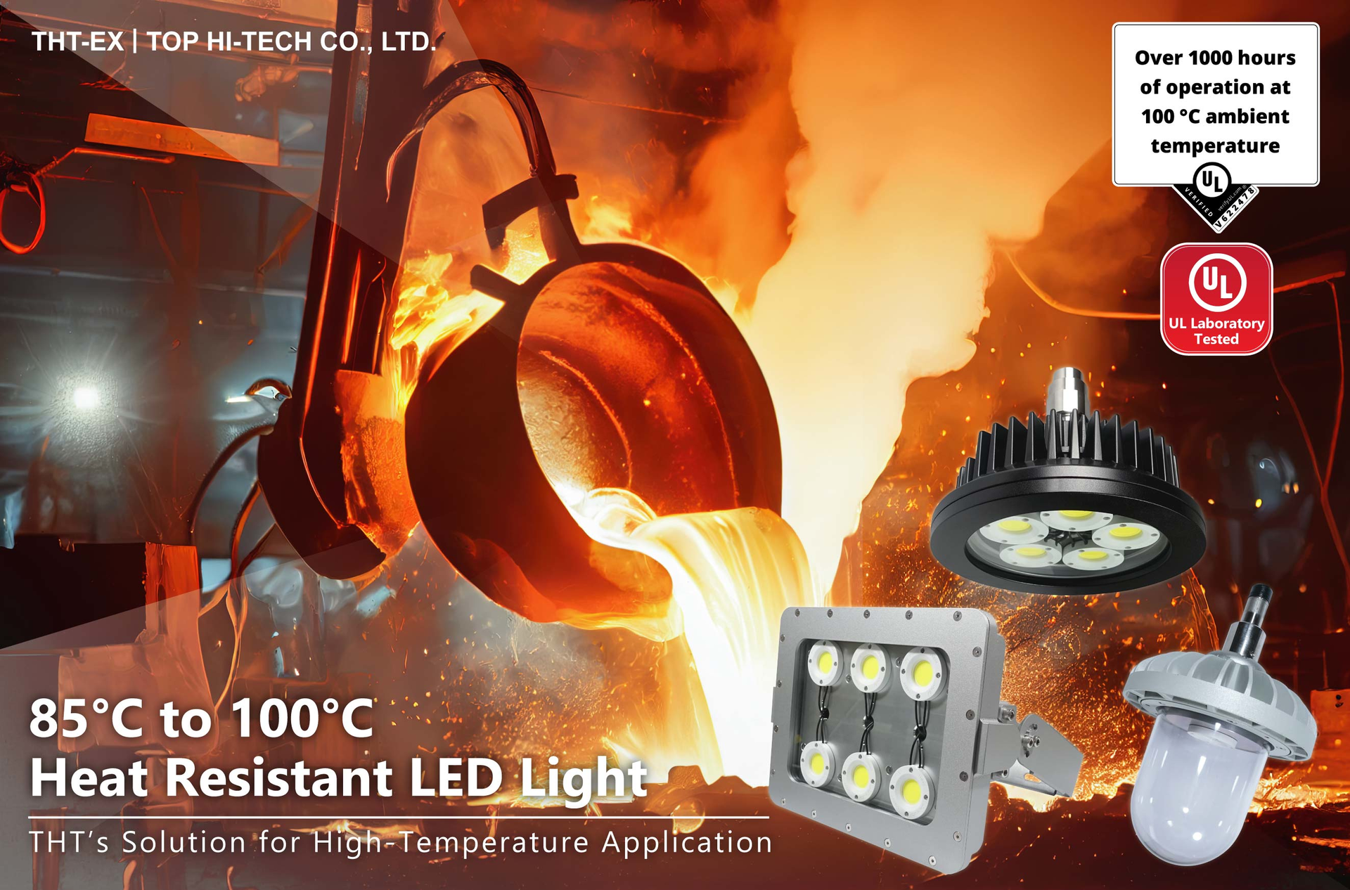 LED Lighting Solutions for HighTemperature Environment 85°C to 100°C