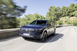 The Volkswagen Touareg will be the first vehicle to hit the road with ams Osram&rsquo;s Eviyos pixelated LEDs, which will be housed in intelligent headlamps from Italy&rsquo;s Marelli.