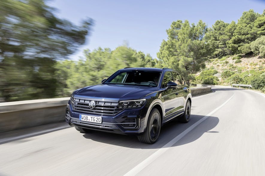 The Volkswagen Touareg will be the first vehicle to hit the road with ams Osram&rsquo;s Eviyos pixelated LEDs, which will be housed in intelligent headlamps from Italy&rsquo;s Marelli.