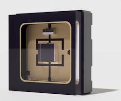 Silanna UVC LED in flat lens SMD package. Silanna UVC LED in flat lens SMD package.