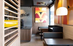 The 3D printed McDonald's luminaire. The 3D printed McDonald's luminaire.