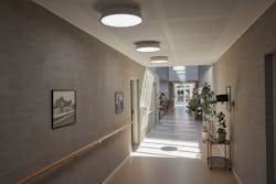 Staff is pleased to again have circadian lighting in the common areas including hallways in Bauneparken’s dementia wing. Staff is pleased to again have circadian lighting in the common areas including hallways in Bauneparken’s dementia wing.