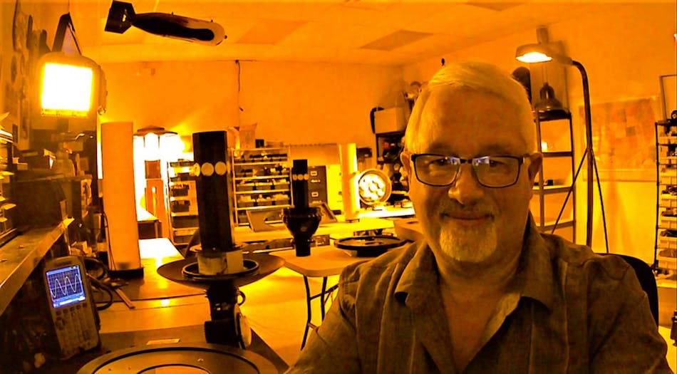 VP of engineering Buddy Stefanoff spends time in the company's dark-sky test lab, evaluating shielding strategies and light spectral output to determine fixture compliance. VP of engineering Buddy Stefanoff spends time in the company's dark-sky test lab, evaluating shielding strategies and light spectral output to determine fixture compliance.