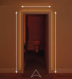 Researchers have been developing and begun trialing soft amber lighting around restroom doorframes in Mount Sinai patient rooms to assist in wayfinding and help prevent nighttime falls. Researchers have been developing and begun trialing soft amber lighting around restroom doorframes in Mount Sinai patient rooms to assist in wayfinding and help prevent nighttime falls.