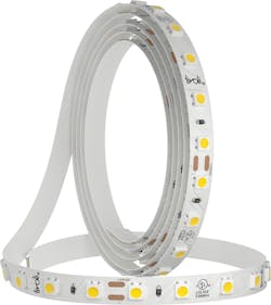 Tivoli Lighting seeks to meet an aggressive shipping timeline of seven days from order approval with its Quick Ship program, featuring a lineup of select pendant, cove, and tapelight offerings such as the DEFINE SB TivoTape shown here.