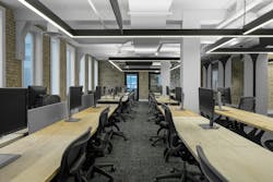 Warren Turner noted that QuickShip+ leverages &apos;core products&apos; that already make up around 60% of Axis Lighting&apos;s business, including this Beam 2 linear pendant style. The company initiated specification research on what to include in its program based on feedback from lighting designers and architects.