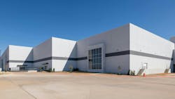 Mouser Electronics&apos; new 416,000-square-foot warehouse expansion to its existing 1 million-square-foot Dallas-Fort Worth distribution center.