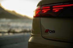 Audi includes geometric patterns that serve as &ldquo;digital signatures&rdquo; on the Q8 luxury SUV.