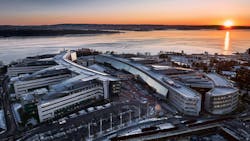 Sweden’s Fagerhult reclaimed aluminum luminaires from the Snarøyveien 30 offices outside of Oslo, owned by Norwegian Property, and home to telecommunications company Telenor. Sweden’s Fagerhult reclaimed aluminum luminaires from the Snarøyveien 30 offices outside of Oslo, owned by Norwegian Property, and home to telecommunications company Telenor.